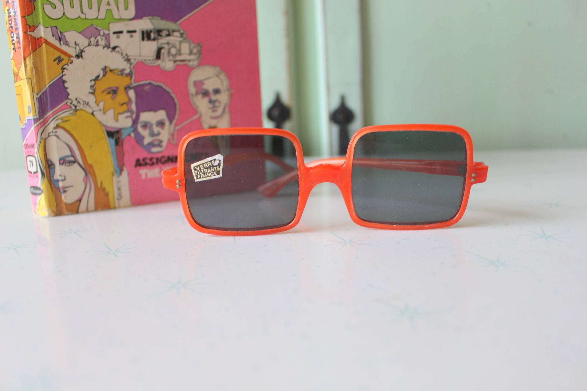 1970S Twiggy Mod Orange Sonnenbrille Selten. Twiggy. Damen Brille. Große Linse. Funky. Woodstock. Hippie. Deadstock Sonnenbrille. Mod von retroandme