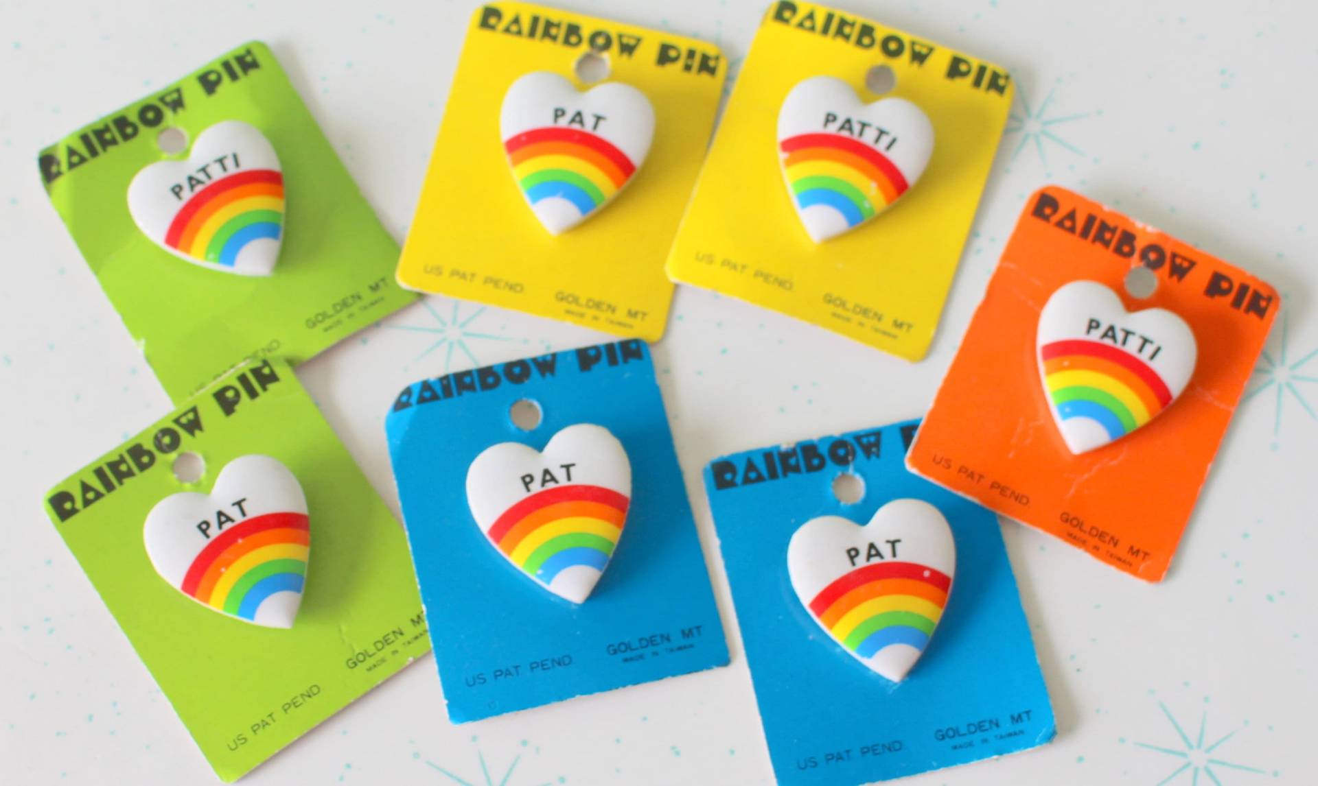 1980Er Jahre Regenbogen Herz Anstecknadel von retroandme