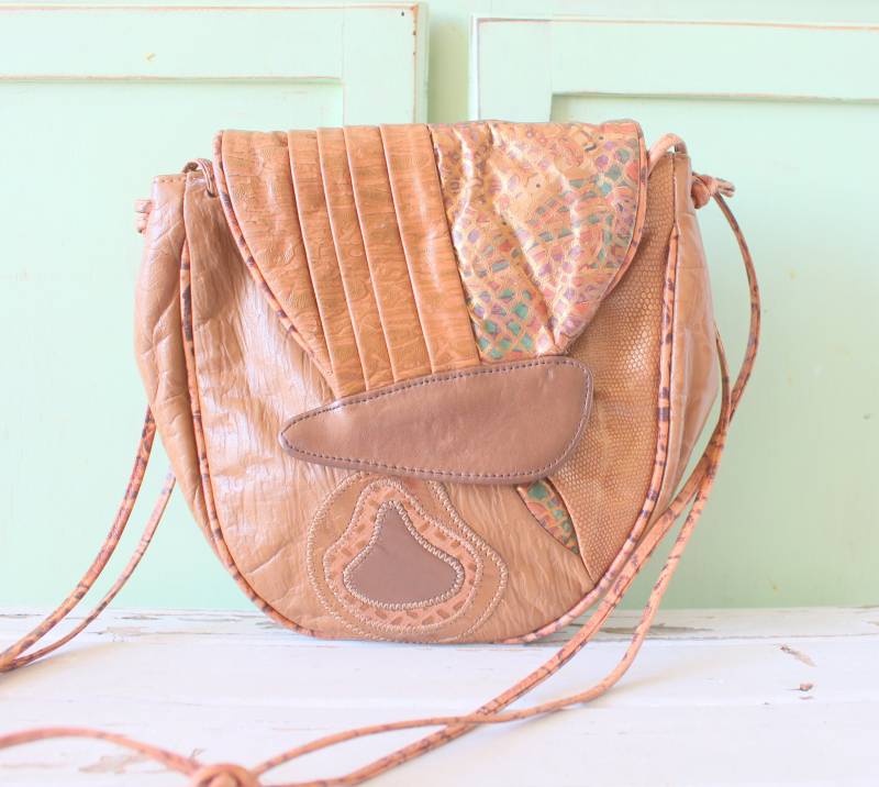 1980S Vintage Azteken Print Schultertasche von retroandme