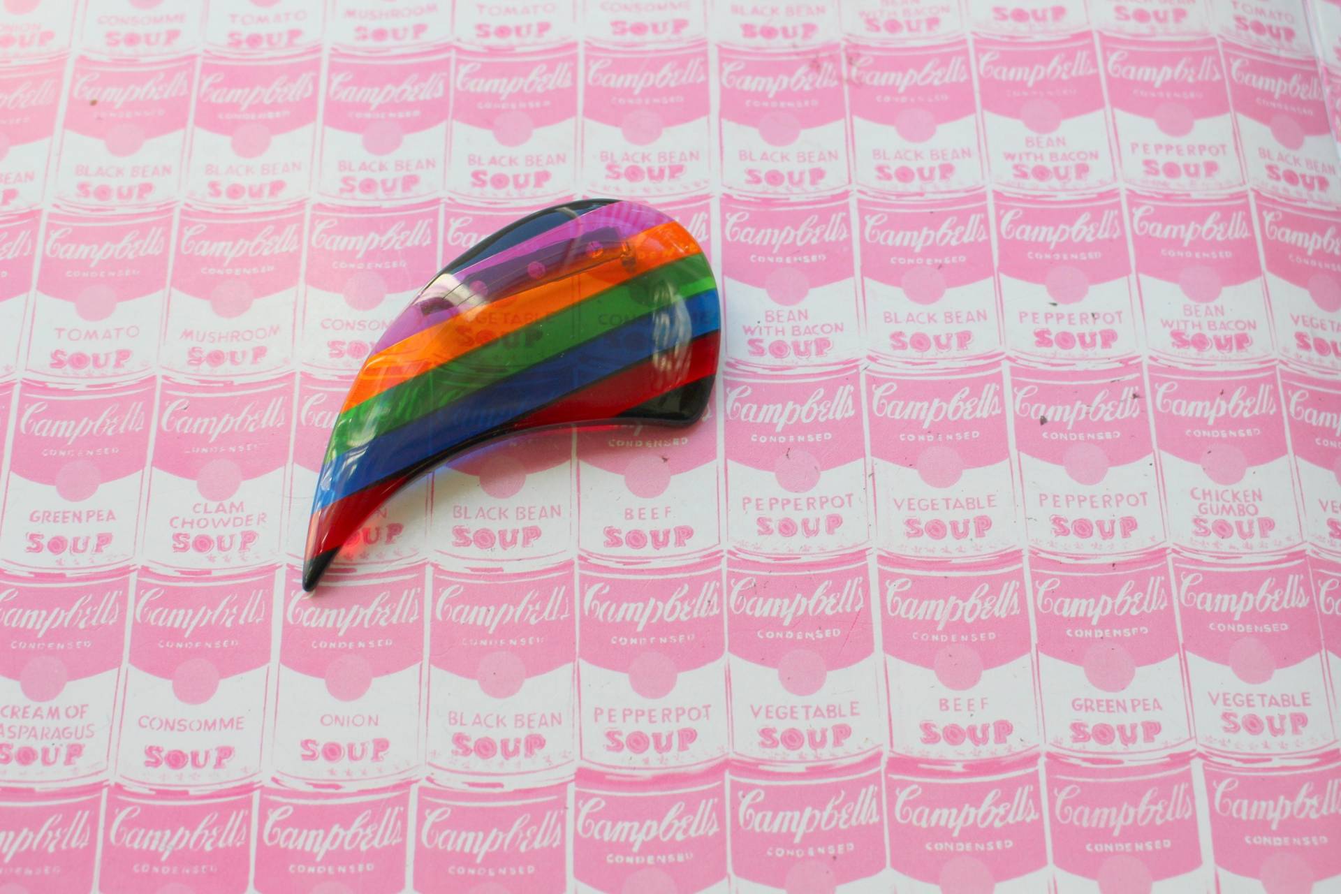 1980S Rainbow Promise Button Pin Gestreift. Retro Accessoires. Kitsch. Flair. Schmuck. 80Er Jahre Funky. Partei. Kawaii. 1970Er. 1980Er von retroandme