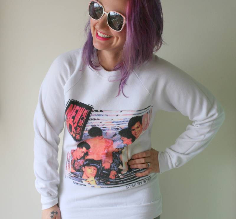 1990Er Jahre Neues Kids On The Block Rock Sweatshirtlange Ärmel. 90Er Musik. Wippe. Gummiband. Nkotb. Donnie. Josef. Jordanien. Jonathan. Danni von retroandme