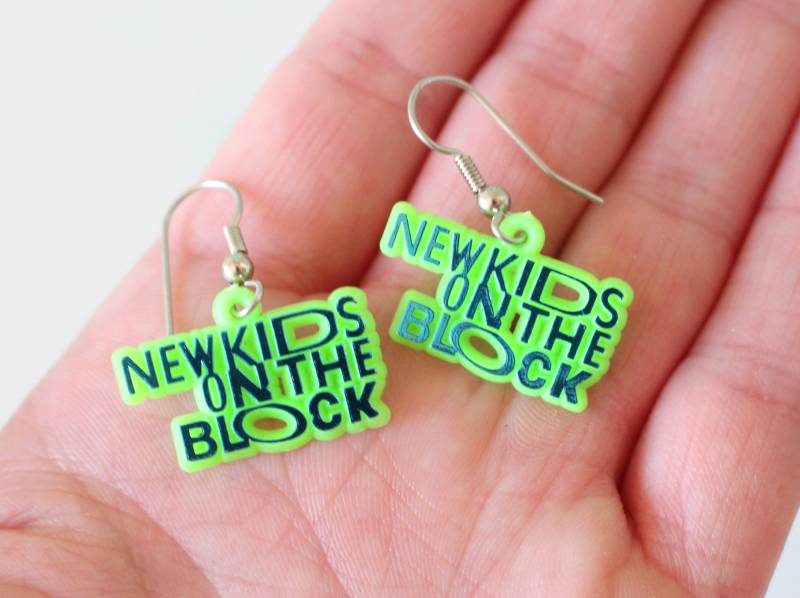 1990Er Jahre New Kids On The Block Ohrringe, Retro Pop Bandschmuck von retroandme