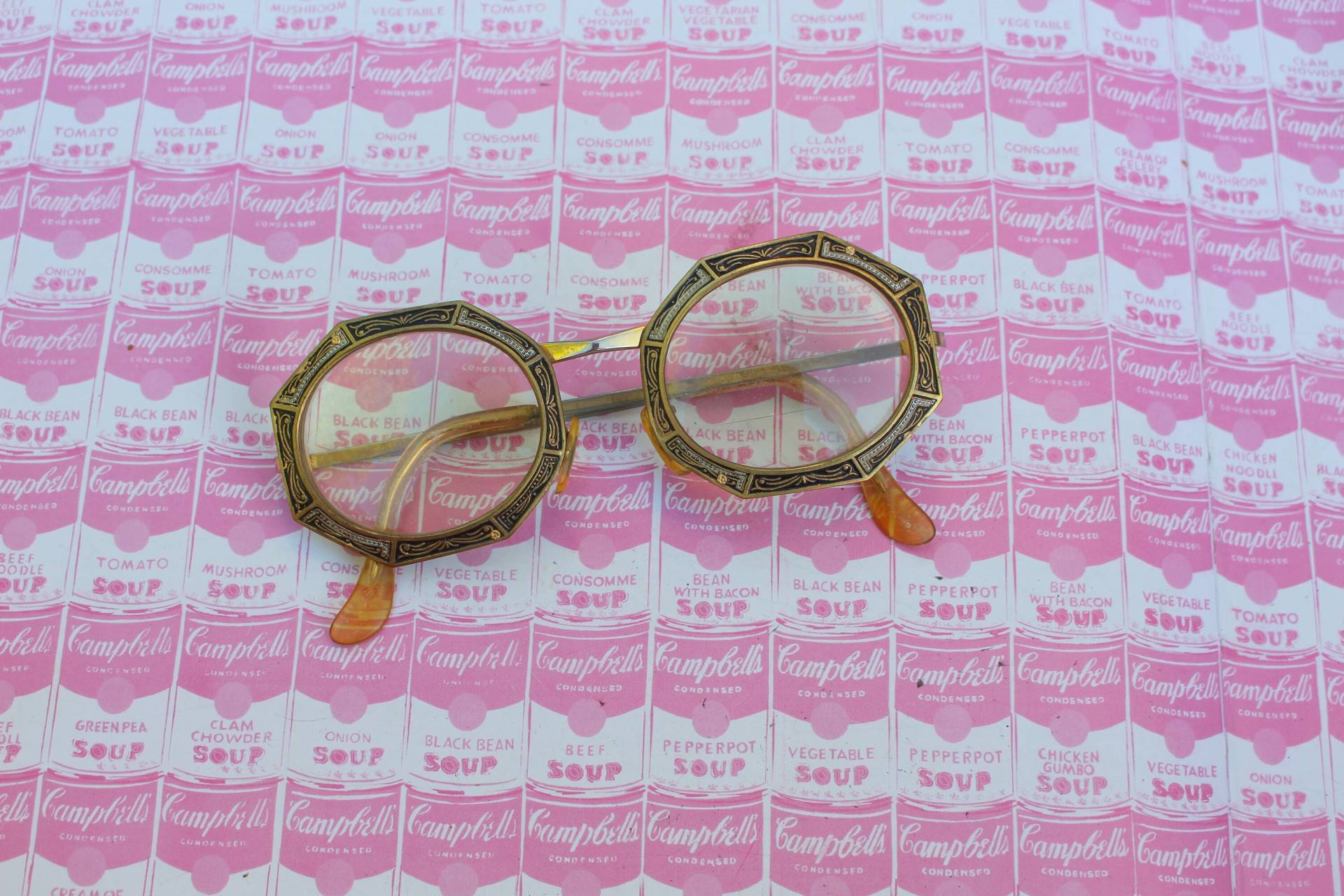 50Er 60Er Goldene Florale Gläser.... Mid Century. Vintage Brille. Aufwändig. Cateye. Jahre Accessoires. Twiggy. Designer. 1950Er Jahre. Selten von retroandme