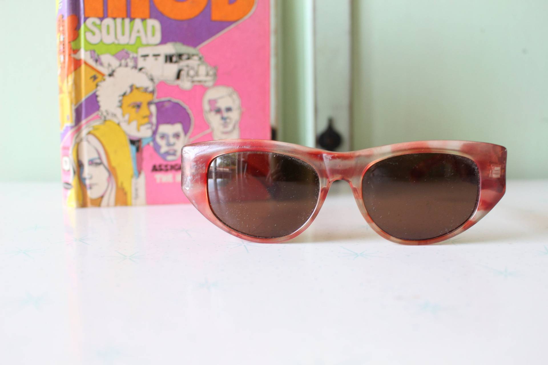 70Er Jahre Twiggy Mod Sonnenbrille Selten. Twiggy. Damen Brille. Große Linse. Funky. Woodstock. Hippie. Deadstock Sonnenbrille. Mod. Leopard von retroandme