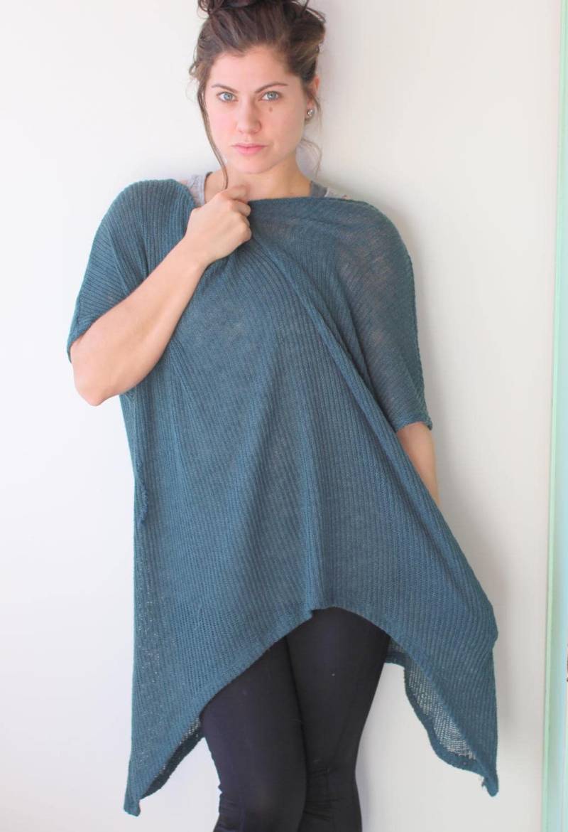 90Er Jahre Oversized Pullover in Grün von retroandme