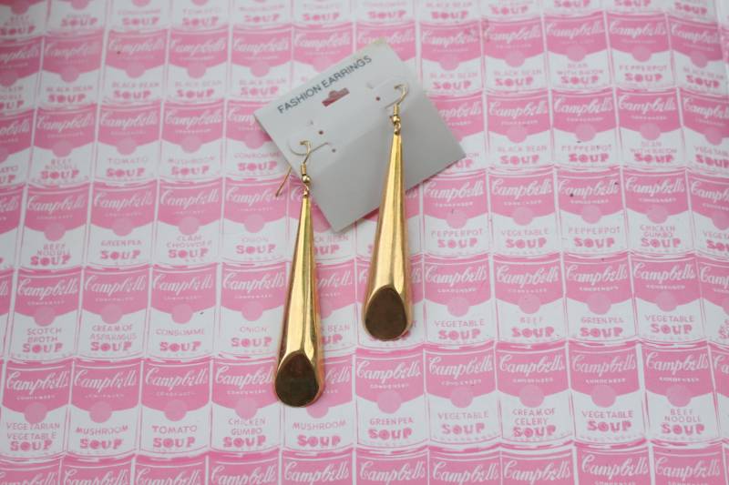Nos 1980Er Jahre Dangly Goldene Ohrringe Übergroßen. Retro. Klassisch. Modeschmuck. 80Er Ohrringe. Aufwändig. Partei. Hochzeit. Braut. Gold. Mod von retroandme