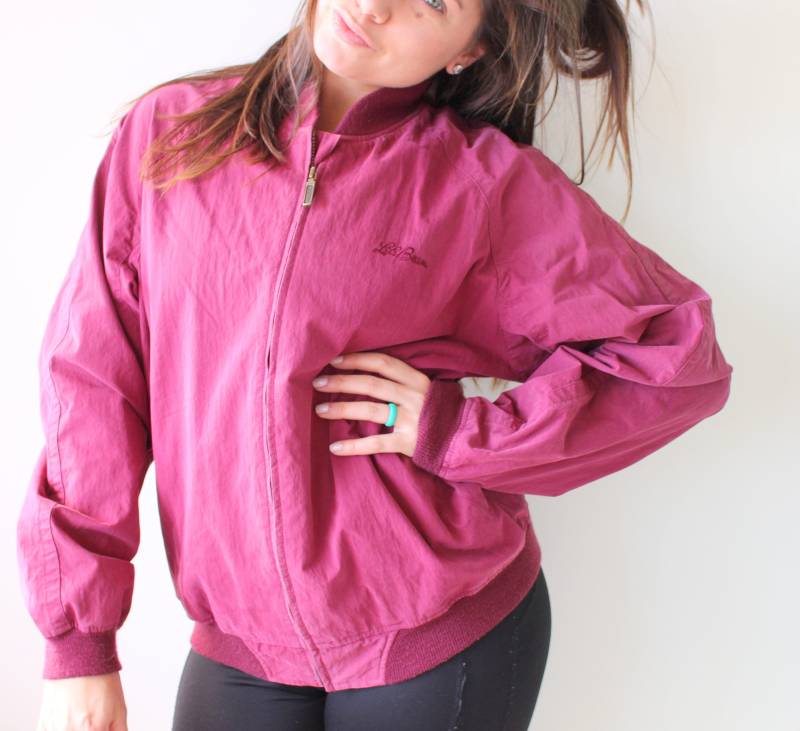 Vintage 1980S Ll Bean Jacke Unisex Retro Bomberjacke, Größe Medium von retroandme