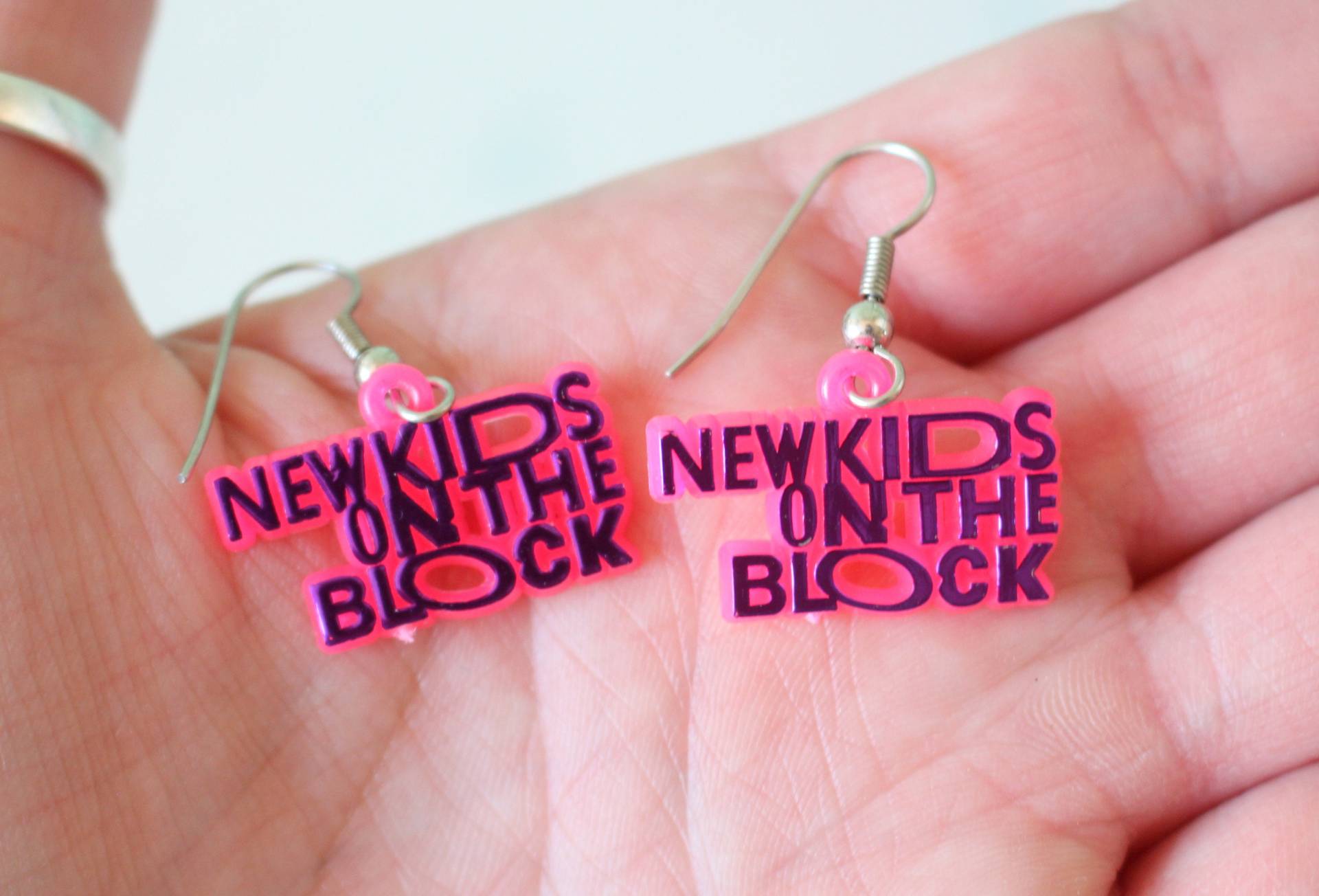 Vintage 1990S Nkotb Ohrringe New Kids On The Block, Retro Pop von retroandme
