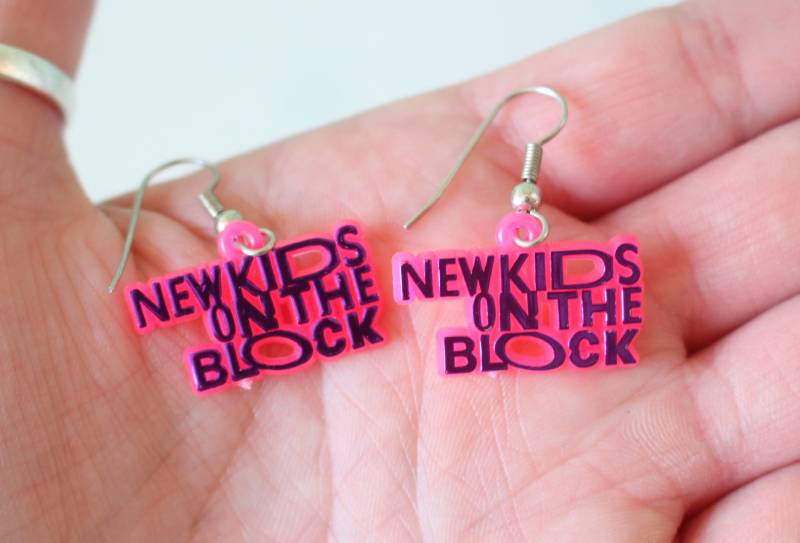 Vintage 1990S Nkotb Ohrringe New Kids On The Block, Retro Pop von retroandme