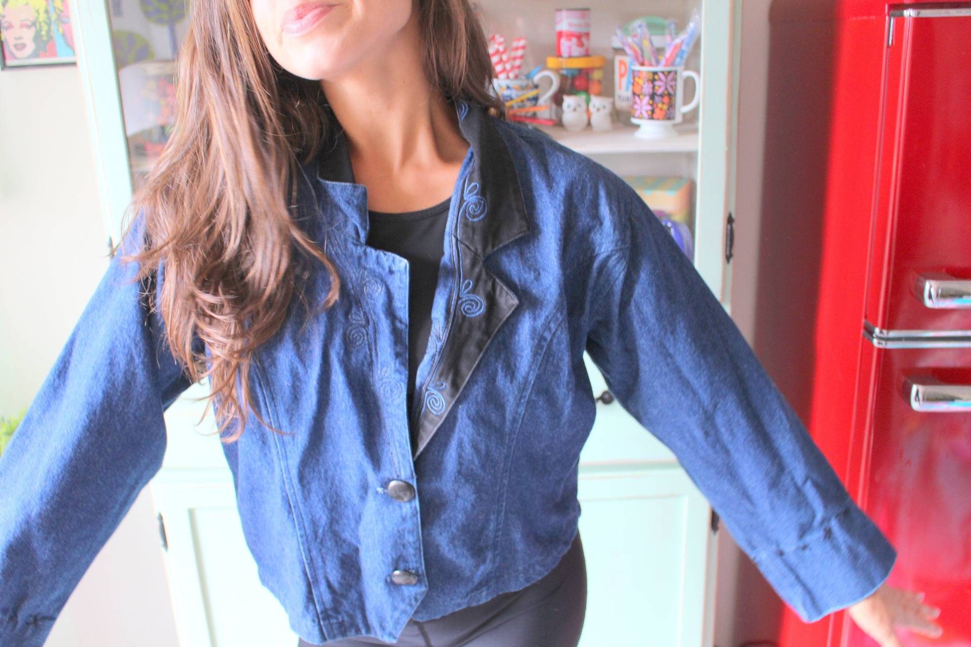 Vintage Blue Jean Jacke... Grunge. Hipster. Retro. Hippie. Säurewäsche. 80Er Jahre. 90Er Designer. Herren. Womens. Unisex. Jahre Kleidung. Rocker von retroandme