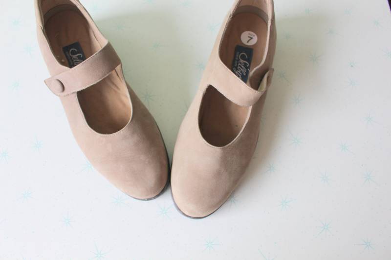 Vintage Braune Leder Loafers..größe 7..oxfords. Retro. Kostüm. Boho. Hüfttasche. Bibliothek. Klassisch. Selber. Designer. Hellbraunes Leder von retroandme