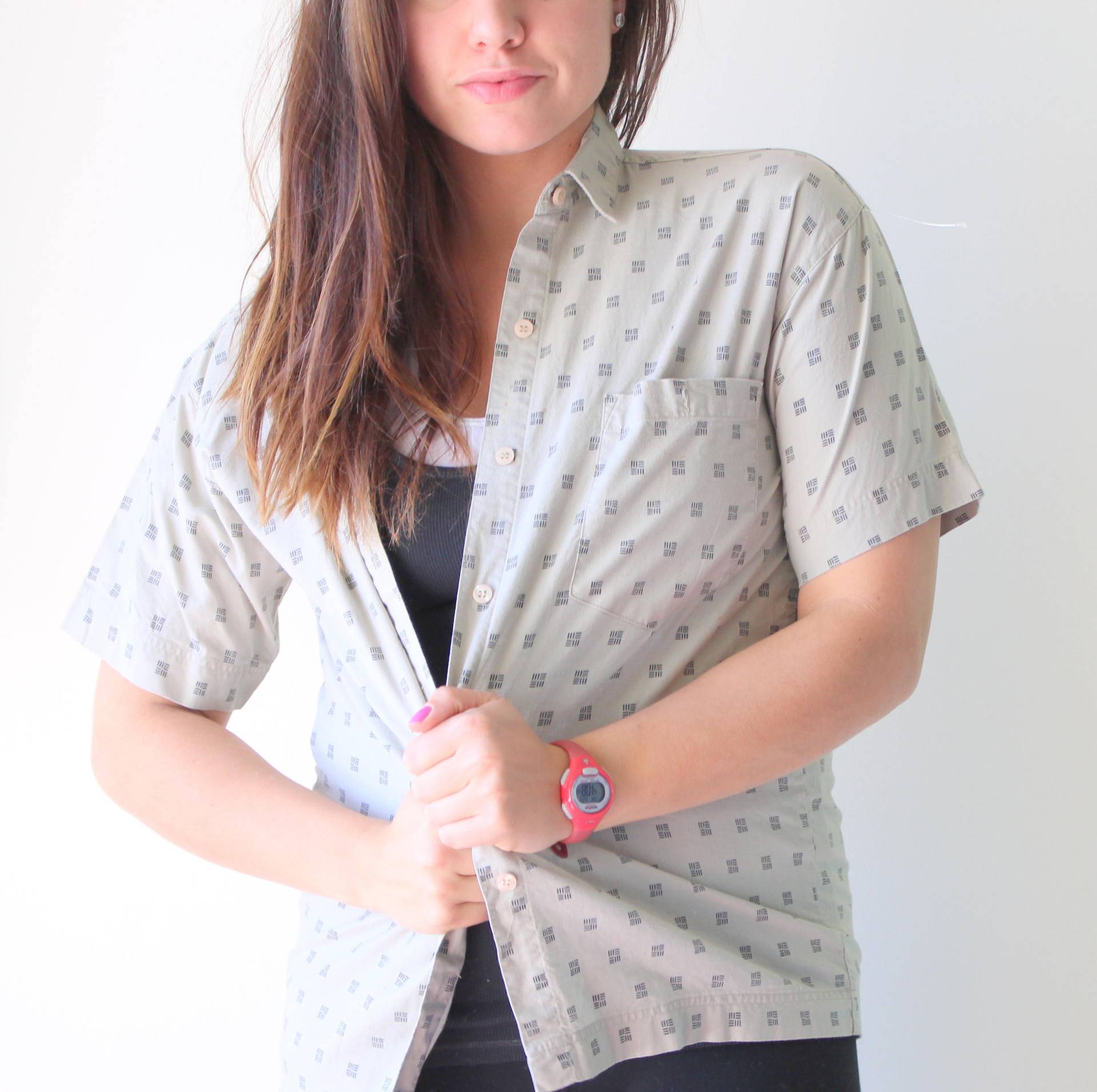 Vintage Gitano Collared Button Down..größe Medium.herrenbekleidung. Retro. Sportlich. Präp. Klassisch. Hüfte. Franz. Hochschule. Kitsch. Spaß. Opa von retroandme