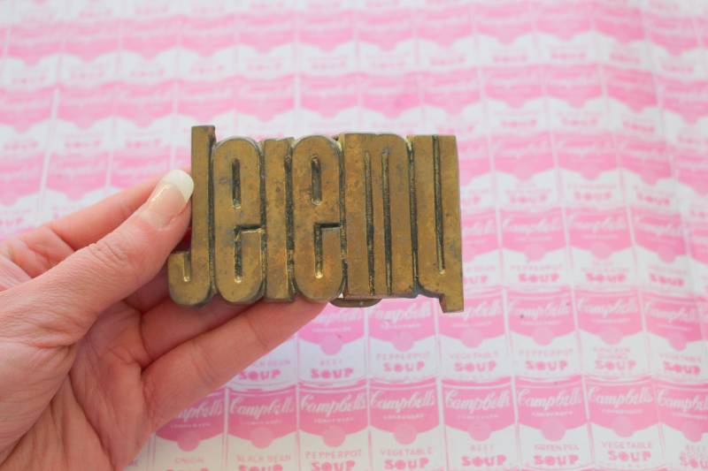 Vintage Jeremy Gürtelschnalle. Hergestellt in Den Usa. Retro. Boho. Hippie. Kostüm. Hüfttasche. Unisex. Land. Westlich. Geschenk Für Ihn von retroandme