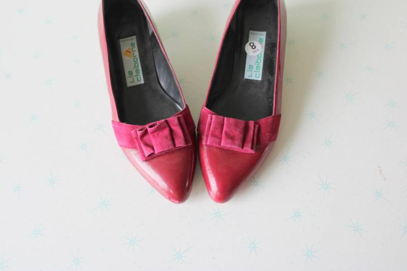 Vintage Rote Kätzchen Heels Glam Party Pumps, Gr. 9 Vintage Rote Kätzchen Heels Glam Party Pumps, Gr. 9 von retroandme