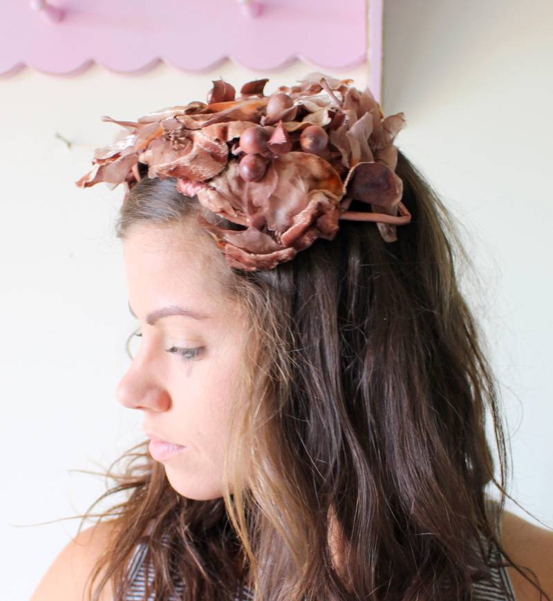 Vintage 1960Er Jahre Satin Tüll Hut Mid Century Hochzeit, Kirche von retroandme