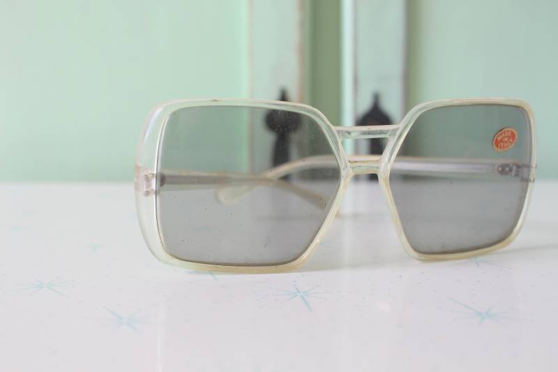 Vintage Twiggy Oversized Sonnenbrille... Großes Objektiv. Hippie. Designer Brille. Hipster. Kostüm. Mod. Klar. Dunkel. Disco. Groovig. Öse von retroandme