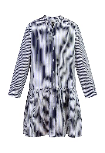 revend Mädchen Langarmkleid 32127417-RE02, Dunkelmarine Streifen, 134 von revend