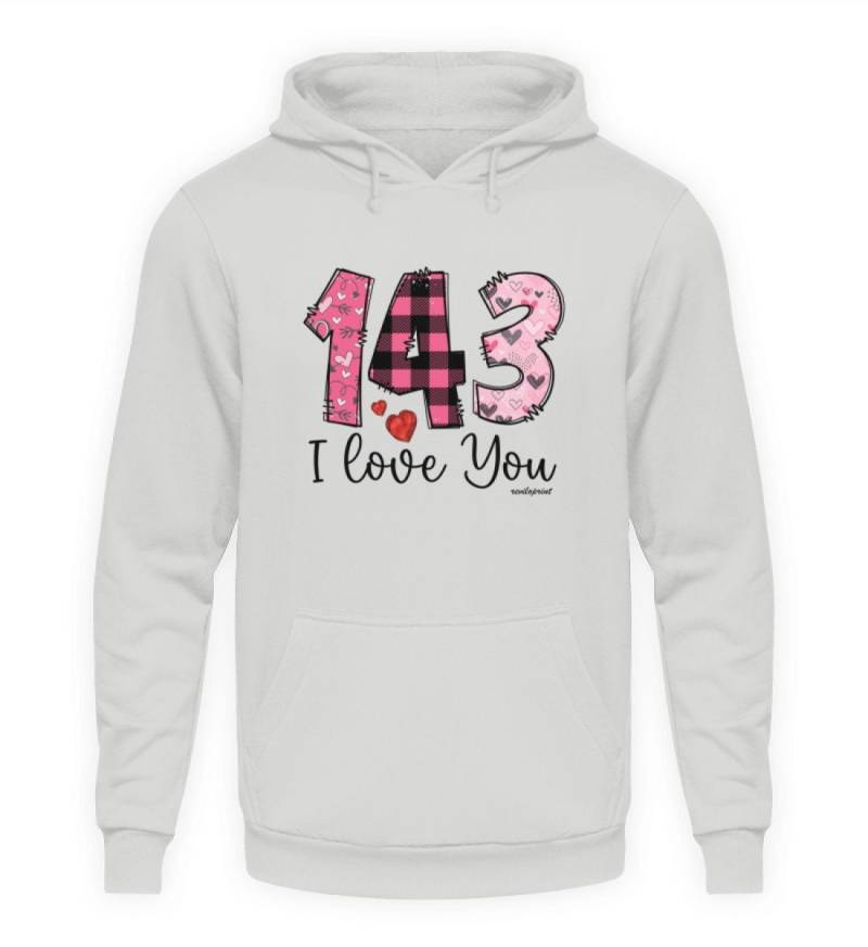 143 I Love You - Valentinstag Unisex Kapuzenpullover Hoodie 143 I Love You - Valentinstag Unisex Kapuzenpullover Hoodie von reviloprint