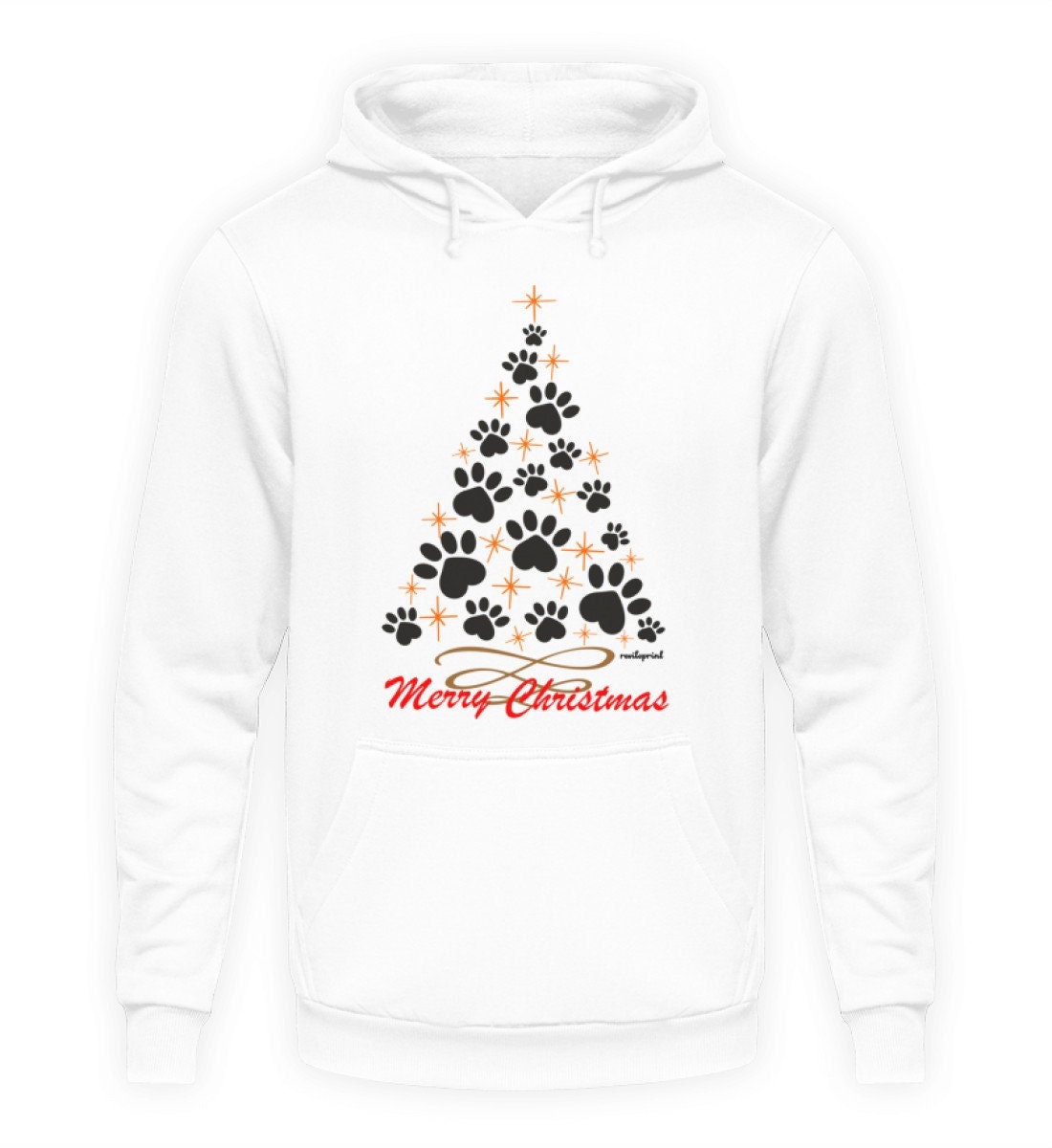 Christmas Dog Paw Tree/Weihnachten Hunde Pfoten Baum - Unisex Hoodie Christmas Dog Paw Tree/Weihnachten Hunde Pfoten Baum - Unisex Hoodie von reviloprint