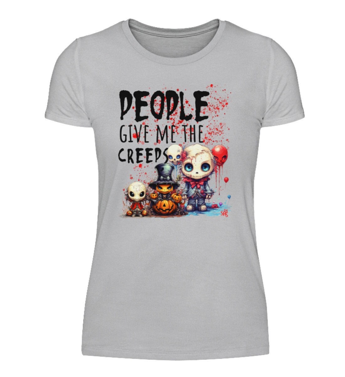 Halloween - People Give Me The Creeps Damenshirt Halloween - People Give Me The Creeps Damenshirt von reviloprint