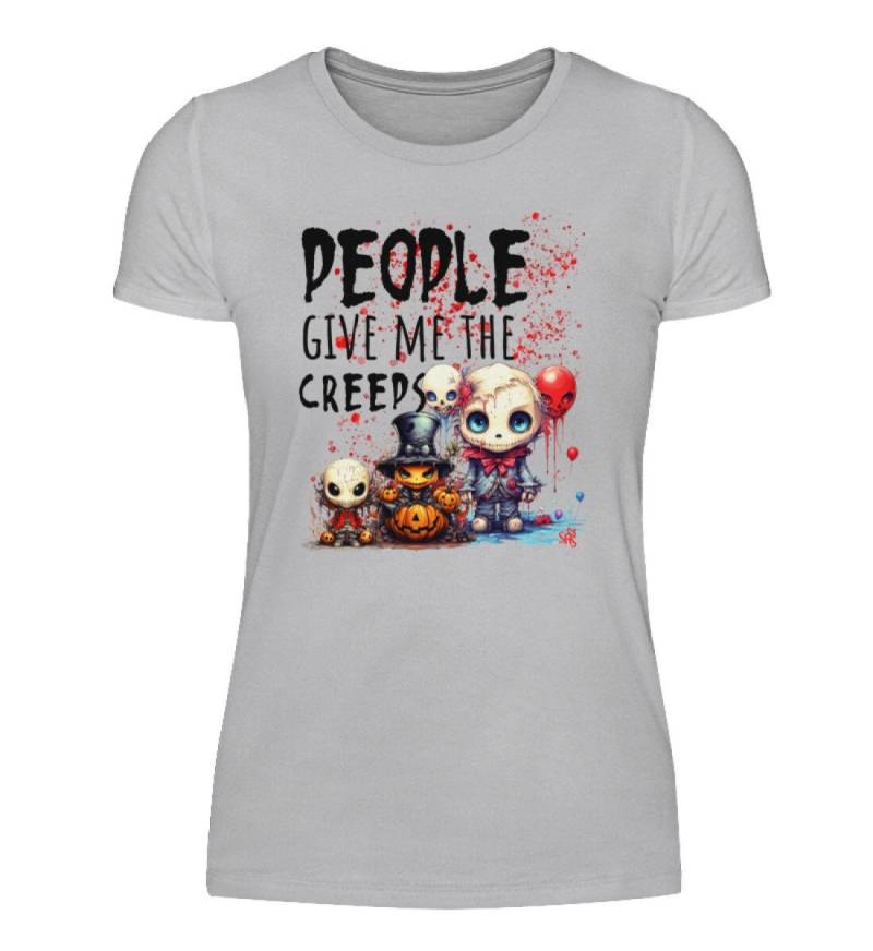Halloween - People Give Me The Creeps Damenshirt Halloween - People Give Me The Creeps Damenshirt von reviloprint