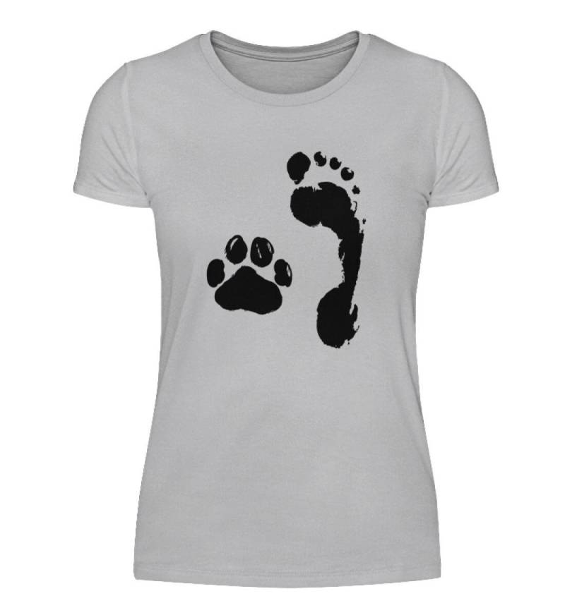 Mensch/Hund - Fuß & Pfote Best Friends Damenshirt von reviloprint