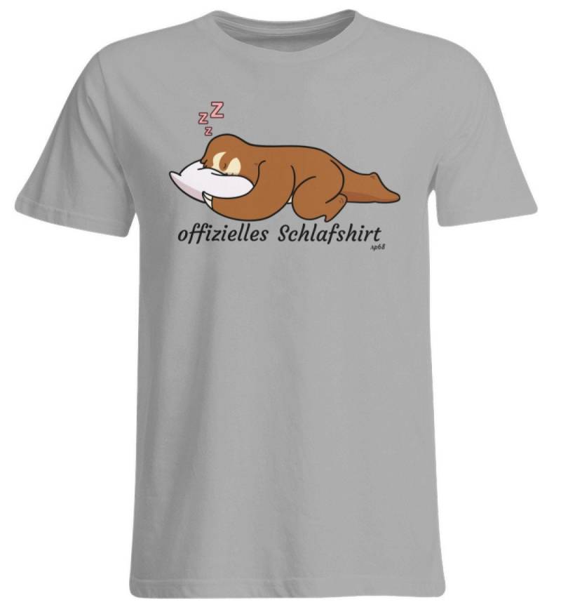 Offizielles Schlafshirt - Faultier Mit Kissen Übergrößenshirt, Unisex Offizielles Schlafshirt - Faultier Mit Kissen Übergrößenshirt, Unisex von reviloprint