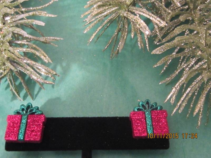 Geburtstagsgeschenk Ohrringe, Rote Grüne Geschenk Silber Hypoallergen, Kostenloser Versand von revisionme