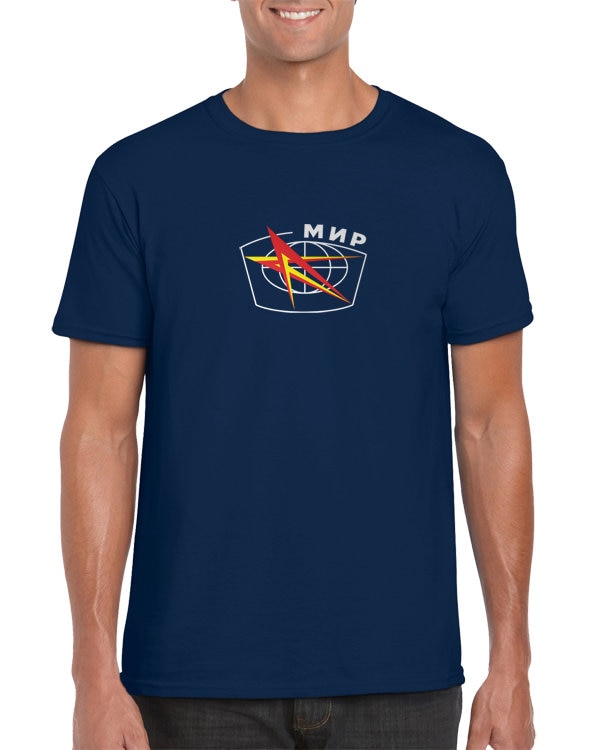 Raumstation Mir | Erste Modulare Erdumlaufbahn Proton-K Space Shuttle Udssr Sowjetunion Russland Kosmos T Shirt von revolteez