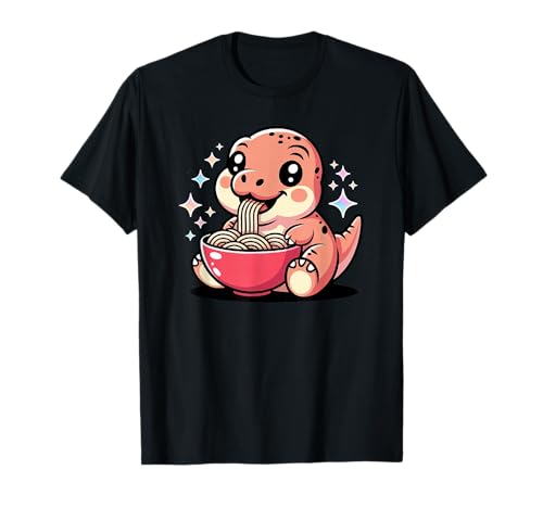 Dino Cute T-Rex Essen Ramen Nudeln Dinosaurier Kinder T-Shirt Dino Cute T-Rex Essen Ramen Nudeln Dinosaurier Kinder T-Shirt von -rex Eating Ramen Noodles Dino Adorable T