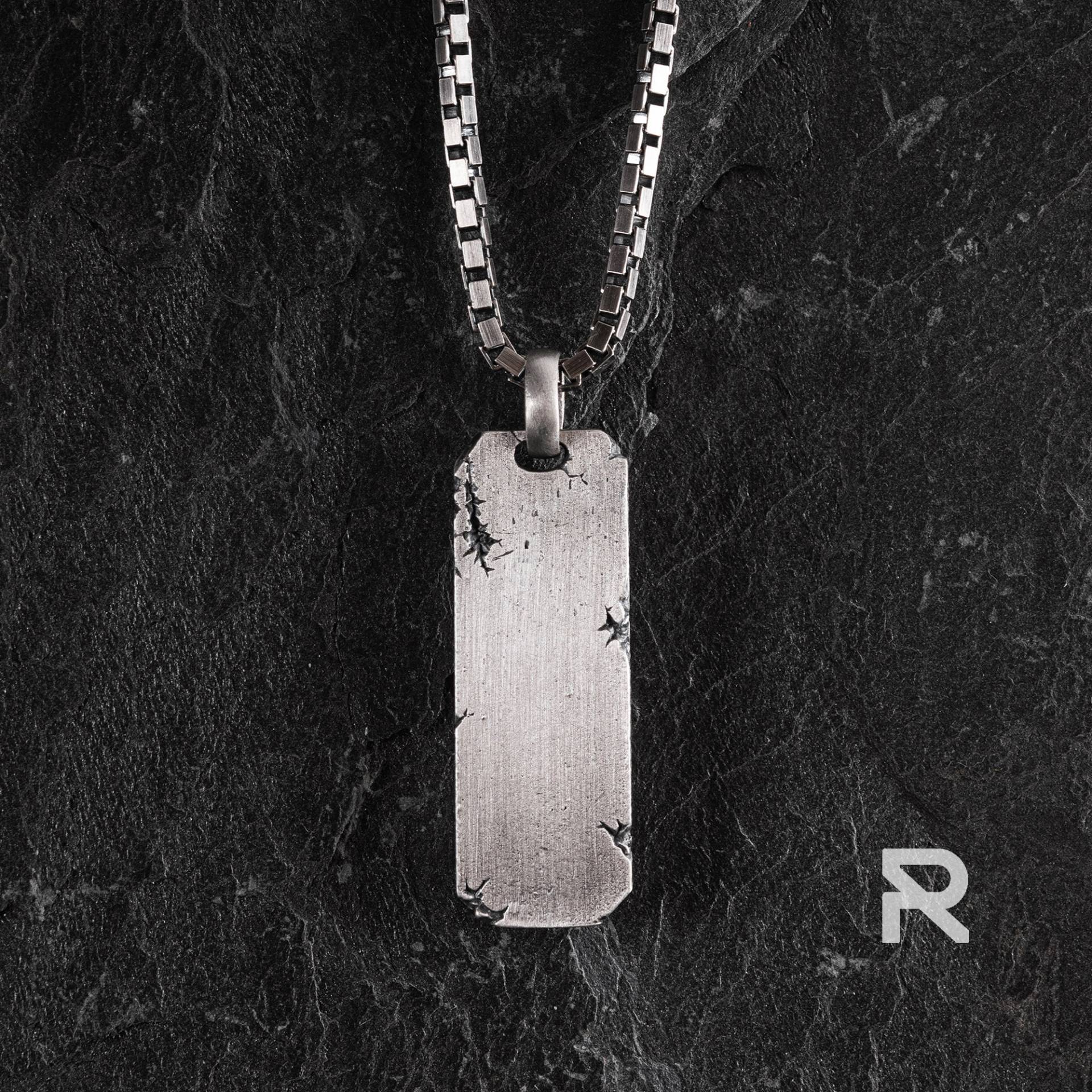 Personalisierte Männliche Silber Anhänger Handgefertigt - Sterling Einzigartige Halskette, Weihnachtsgeschenk von reytel