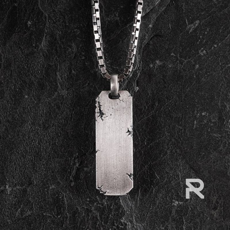 Personalisierte Männliche Silber Anhänger Handgefertigt - Sterling Einzigartige Halskette, Weihnachtsgeschenk von reytel