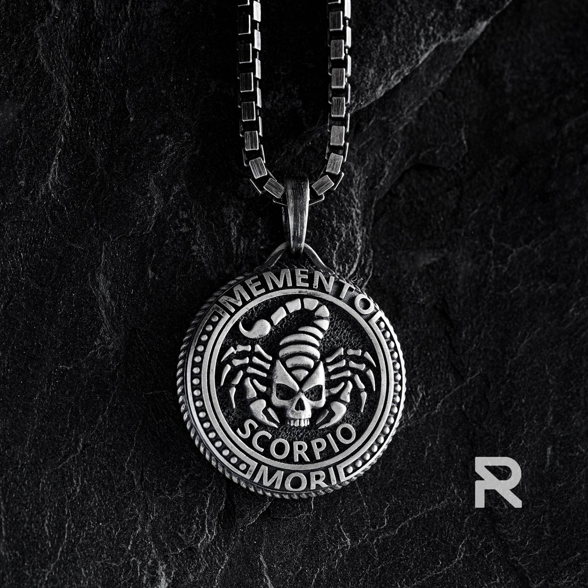 Scorpio Silber Anhänger - Personalisierter Schmuck Für Ihn, Ideales Geschenk Den Modebewussten Mann von reytel