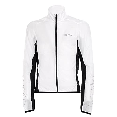 rh+ Herren Emergency Pocket Jacket Fahrrad-Sommerschale, Weiß/Schwarz, XXL von rh+