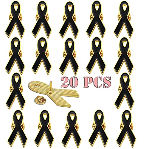 20/50/100 Stück Ursache Awareness Multicolor Ribbon Reversnadel - Unterstützen Sie Ihre Spendenaktion, Schwarz, 50Pack 20/50/100 Stück Ursache Awareness Multicolor Ribbon Reversnadel - Unterstützen Sie Ihre Spendenaktion, Schwarz, 50Pack von rhungift