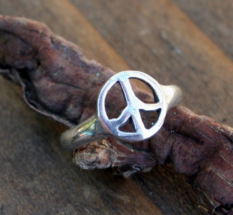 Peace-Ring Oder Zehenring Aus Sterlingsilber von ricciworthdesigns