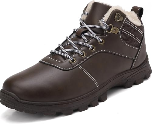 ricema Winterstiefel Herren Damen – Warm Gefüttert Winterschuhe Schneestiefel Leicht Rutschfest Outdoor Wanderschuhe, Trekking Stiefel für Schnee & Alltag, Dunkelbraun 43 EU ricema Winterstiefel Herren Damen – Warm Gefüttert Winterschuhe Schneestiefel Leicht Rutschfest Outdoor Wanderschuhe, Trekking Stiefel für Schnee & Alltag, Dunkelbraun 43 EU von ricema
