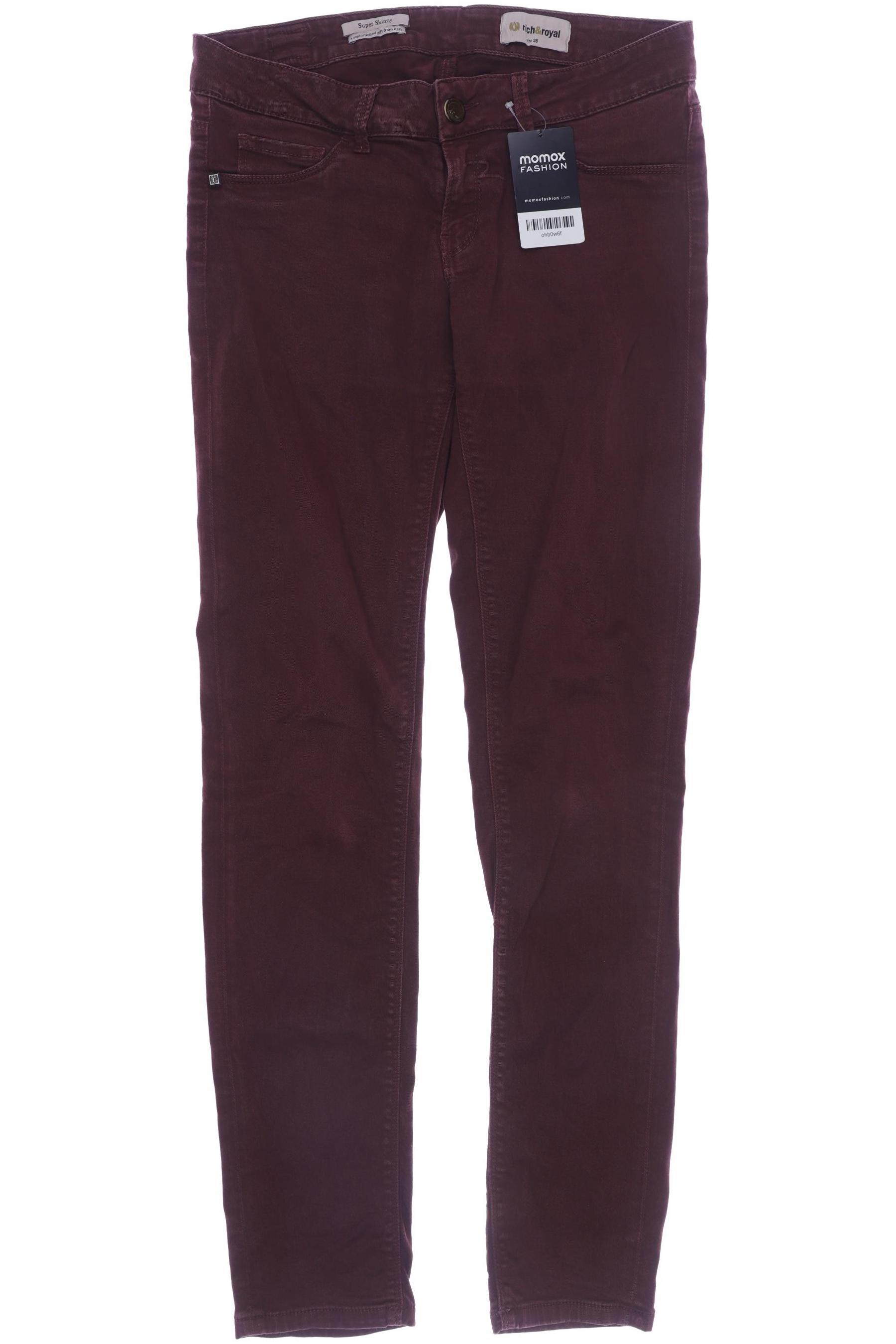 Rich & Royal Damen Jeans, bordeaux von Rich & Royal