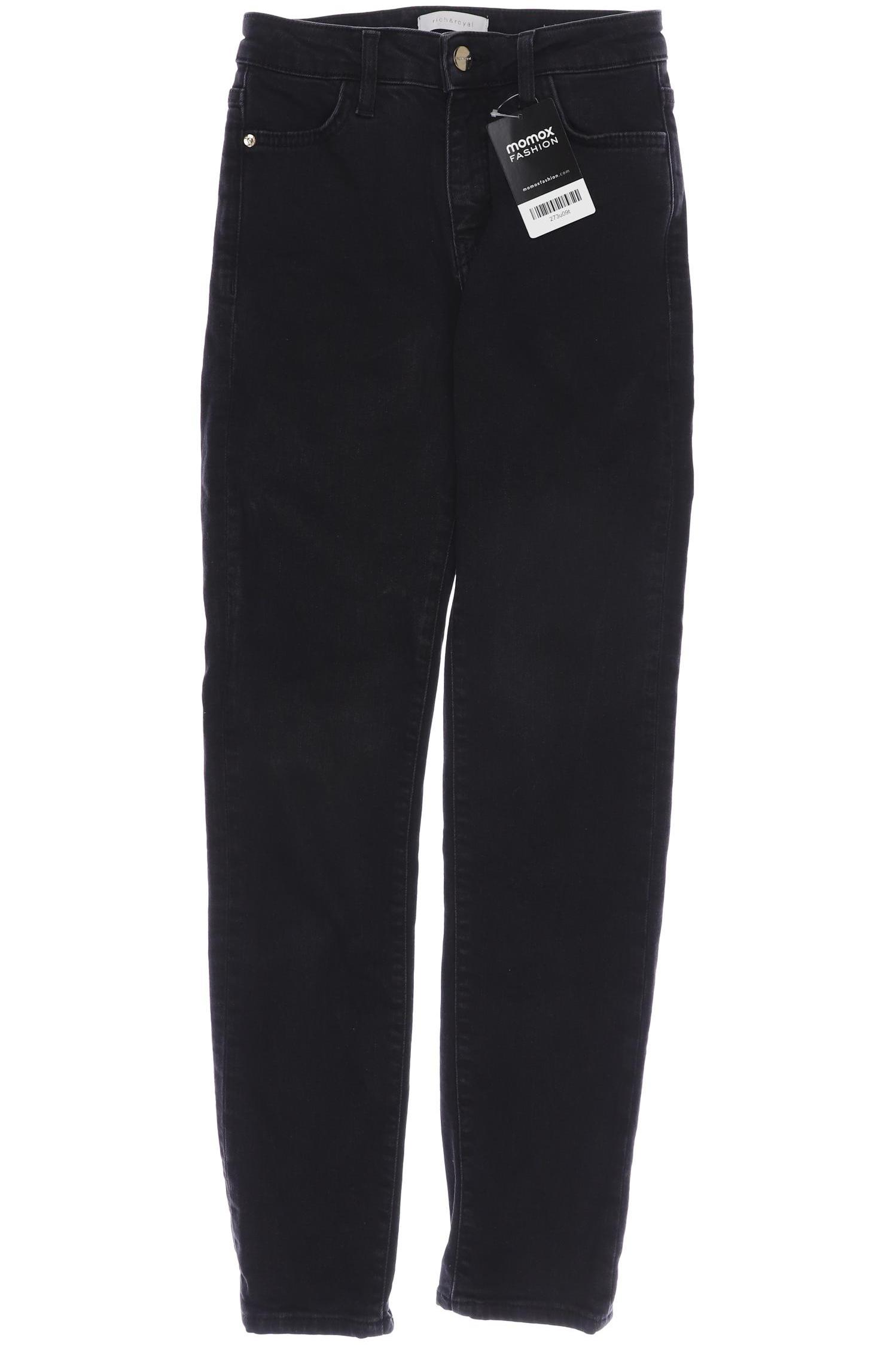 Rich & Royal Damen Jeans, schwarz von Rich & Royal