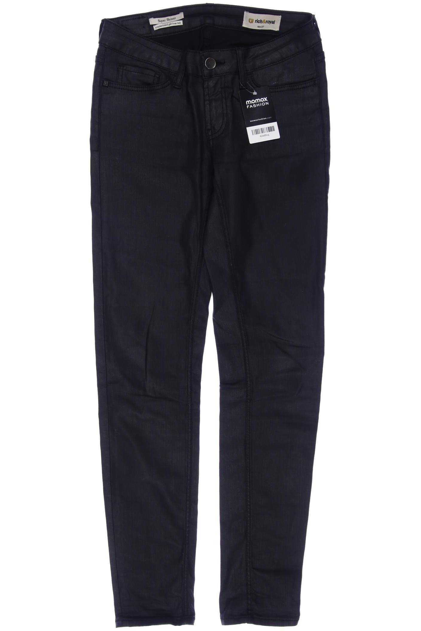 Rich & Royal Damen Jeans, schwarz von Rich & Royal