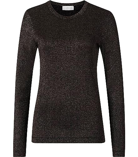 Rich & Royal Damen Langarmshirt ECOVERO Rib Longsleeve schwarz (15) L von rich&royal