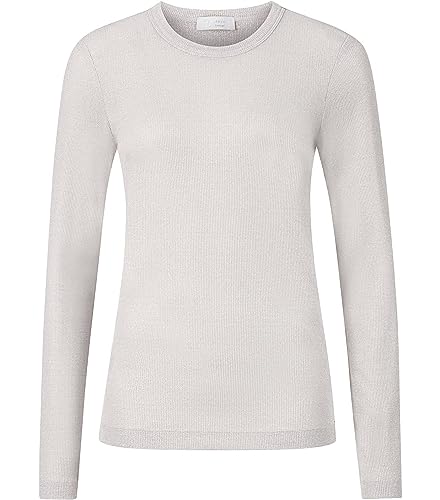 Rich & Royal Damen Langarmshirt ECOVERO Rib Longsleeve Offwhite (20) L von rich&royal