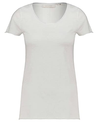 Rich & Royal Damen Shirt SLUB Kurzarm Weiss (10) L von rich&royal