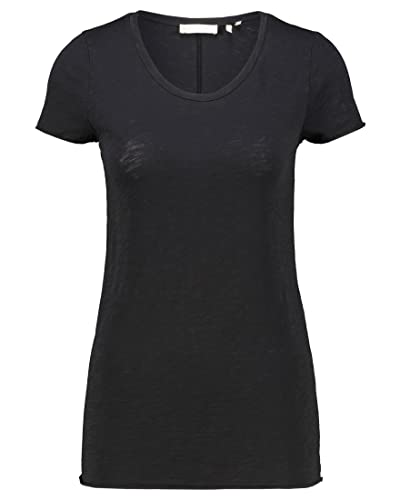 Rich & Royal Damen Shirt SLUB Kurzarm schwarz (15) L von rich&royal