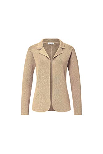 Rich & Royal Damen Strickjacke Taupe (23) L von rich&royal