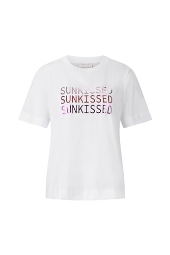 Rich & Royal Easy T-Shirt Sunkissed Print organi White - M von rich&royal