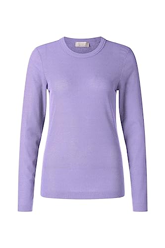 Rich & Royal Longsleeve EcoVero Rib Lurex in Violett, Größe M von rich&royal