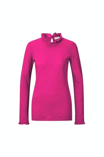 Rich & Royal Organic Slub Frill Longsleeve in Rosa, Größe XS von rich&royal