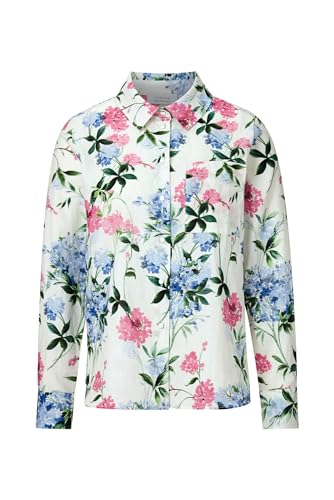 Rich & Royal Printed Blouse Sustainable Whisper White - 42 von rich&royal