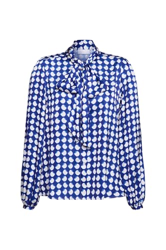 Rich & Royal Printed Blouse with Bow Recycled Midnight Blue - 40 Rich & Royal Printed Blouse with Bow Recycled Midnight Blue - 40 von rich&royal